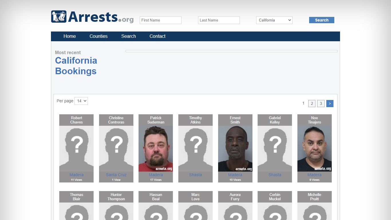 California Arrests and Inmate Search
